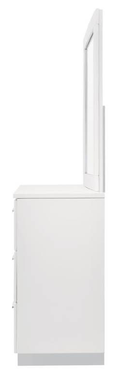 Coaster® Felicity Glossy White Wood Dresser and Mirror-3