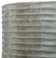 A & B Home Distressed Green 19" Cylinder Cement Planter-3