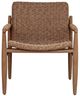 Uttermost® Sumba Golden Flax Wicker/Wood Indoor-Outdoor Lounge Chair-2