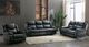 Mazin Furniture Bartholomew Black Manual Reclining Loveseat with Center Console-4