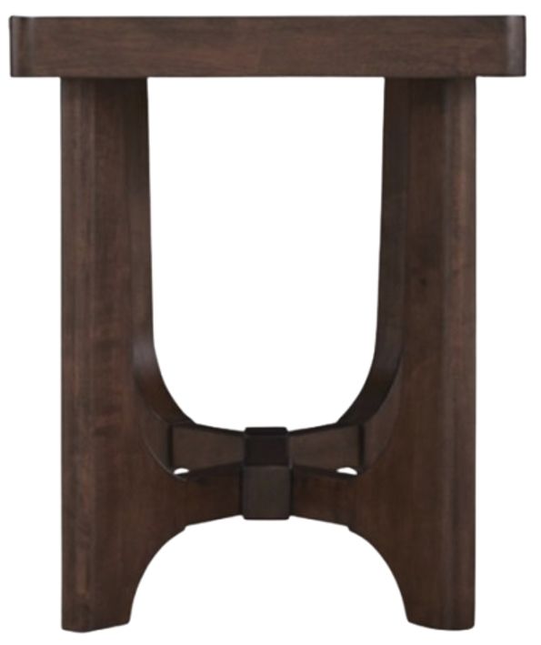 Signature Design by Ashley® Korestone Dark Brown Rectangular End Table-2
