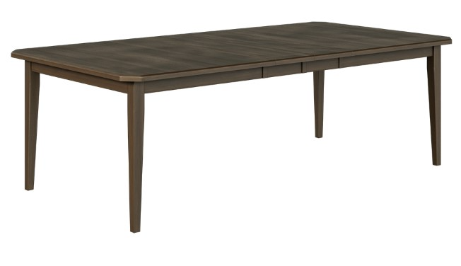 Country View Woodworking Customizable McKinney Sap Cherry Top 38" Dining Table with 2-Leaves and Brown Maple Base