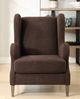 Uttermost® Serpentine Brown Fabric Accent Chair-1