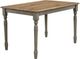 Winners Only® Barnwell Rustic Brown Top 47" Dining Table with Gray Base-0