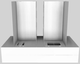Vent-A-Hood® 42" White Contemporary Wall Mounted Range Hood-4