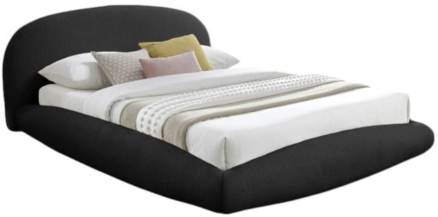 Meridian Furniture Genesis Black Queen Upholstered Floating Panel Bed-0