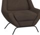 International Furniture Direct Tyne Chocolate Brown Accent Chair-3