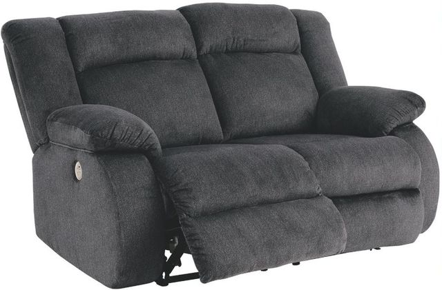 Signature Design by Ashley® Burkner Marine Power Reclining Loveseat-2