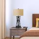 Cal® Lighting & Accessories Passo Beige/Dark Bronze Table Lamp-1