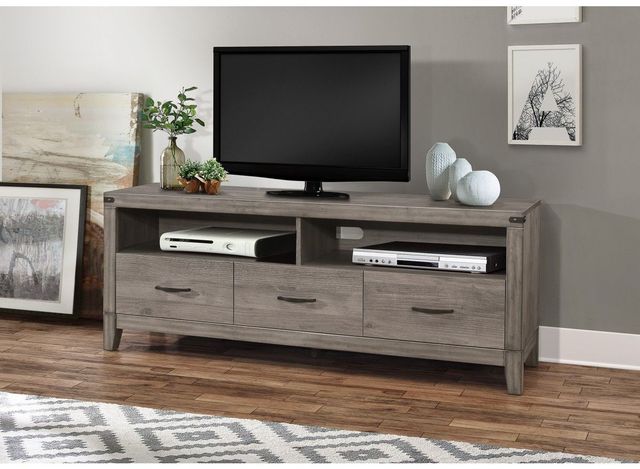 Mazin Furniture Woodrow Gray TV Console-3
