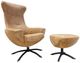 Fjords® Customizable Baloo Norsk 2-Piece Swivel Chair and Ottoman Set-0
