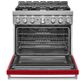 KitchenAid® 36" Passion Red Smart Pro Style Gas Range-3