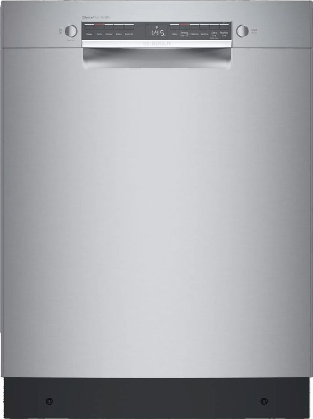 Bosch® 300 Series 24" Anti-fingerprint Stainless Steel Front Control Built-In Dishwasher-1