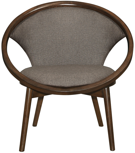 Mazin Furniture Lowery Chocolate Upholstered Accent Chair-1