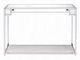 ACME Furniture Asbury Glass Top Console Table with Chrome Base-1