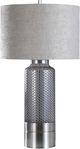 Harp & Finial® Luna Charcoal/Pewter Table Lamp-0