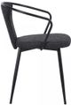 Armen Living Francis Black Dining Chair-2