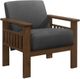 Mazin Furniture Helena Dark Gray Upholstered Storage Accent Chair-0