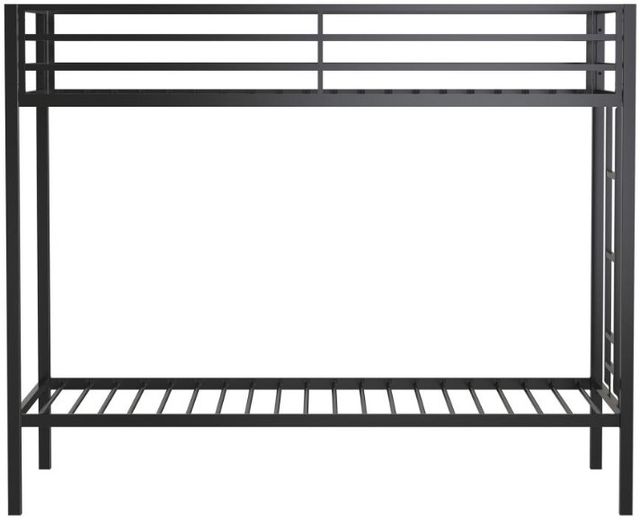 Coaster® Alevera Matte Black Youth Twin/Twin Bunk Bed-1