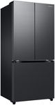 Samsung 33” 17.5 Cu. Ft. Fingerprint Resistant Matte Black Steel Counter Depth French Door Refrigerator with Twin Cooling Plus®-2