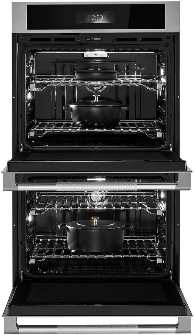 Jennair® RISE™ 30" Stainless Steel Double Electric Wall Oven with V2™ Vertical Dual-Fan True Convection with Advanced Temperature Precision-2