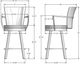 Amisco Customizable Cardin Swivel Counter Stool-2