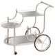 Coaster® Sarandon Chrome/Clear 3-Tier Serving Cart-0