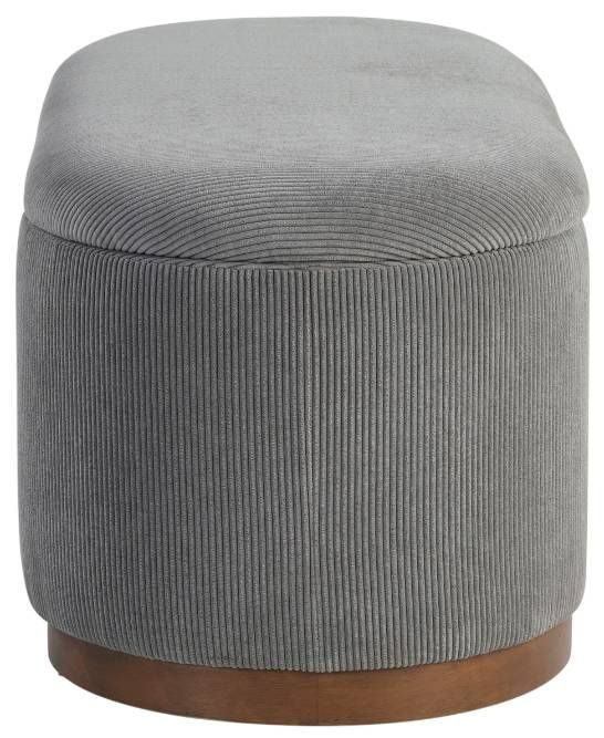 Homelegance® Nell Gray Lift-Top Storage Bench-3