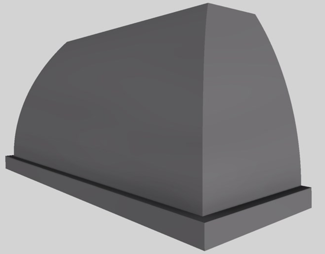 Vent-A-Hood® Designer Series 60" Gunsmoke Wall Mounted Range Hood-2