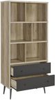 Coaster® Winifred Distressed Pine/Gray Bookcase-1