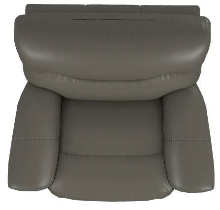 La-Z-Boy® James Charcoal Leather Power Wall Recliner with Headrest and Lumbar-4