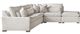 Universal Explore Home™ Customizable U Choose Modern 8-Piece Luxe Sectional-1