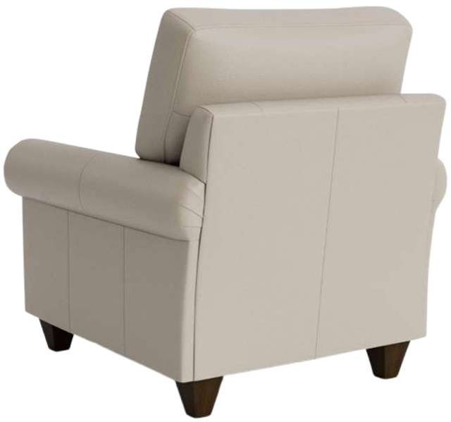 Bassett® Furniture Customizable True Custom® Leather Roll Arm Accent Chair-3