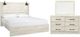 Signature Design by Ashley® Cambeck 2-Piece Whitewash King Panel Bed Set-0