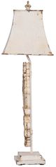 A & B Home Distressed White Table Lamp-2