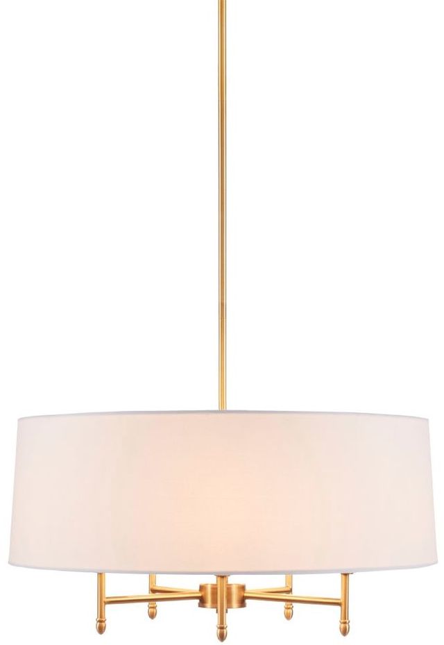 Olliix by Hampton Hill White/Gold Presidio Chandelier-1