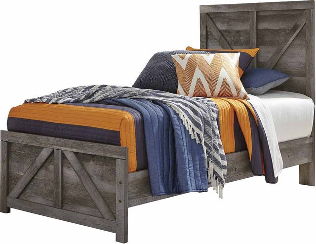 Signature Design by Ashley® Wynnlow Gray Twin Panel Rails-4