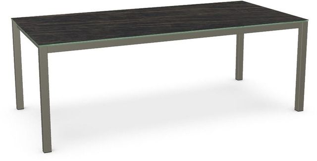 Amisco Customizable Nicholson Black Italian Porcelain Rectangular Table-0