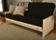 Kodiak Furniture Lexington Canton Black/Weathered White Full Futon with Mattress-1