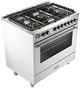 Verona® Ultima 36" White Pro Style Gas Range-2