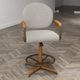 Chromcraft™ Customizable Chambers 26" Counter Chair with Narrow Wood Caps-1