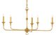 Currey & Company Nottaway Contemporary Gold Leaf Chandelier-0