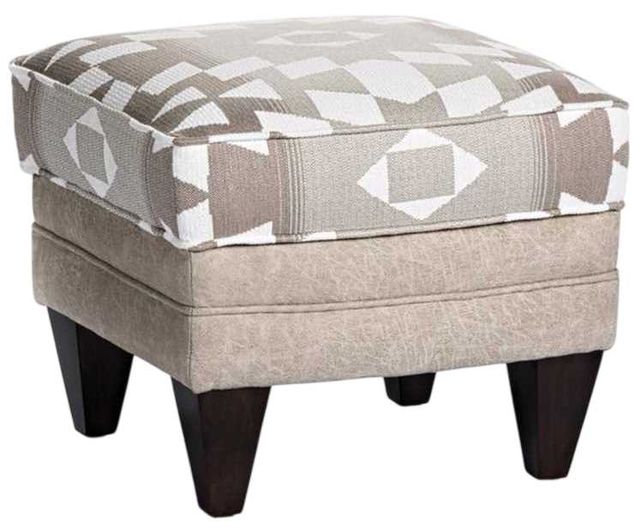 Marshfield Furniture Tate Gray/White Ottoman-0