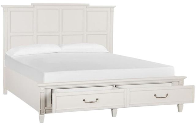 Magnussen Home® Willowbrook Egg Shell White King Storage Bed-2