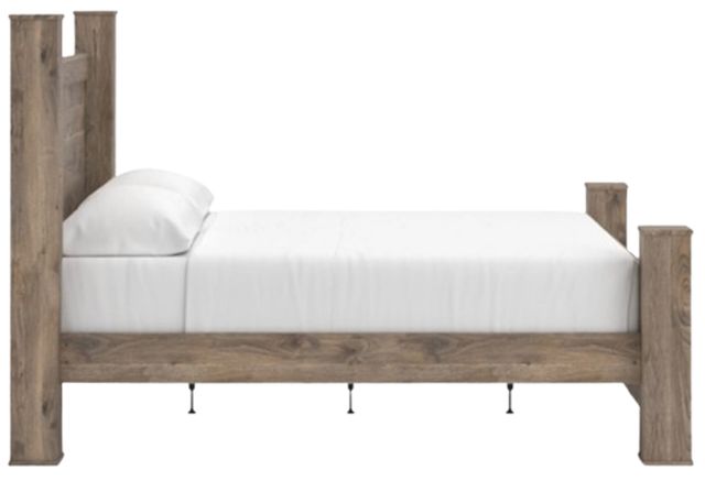 Signature Design by Ashley® Rusticott Brown King Poster Bed-2