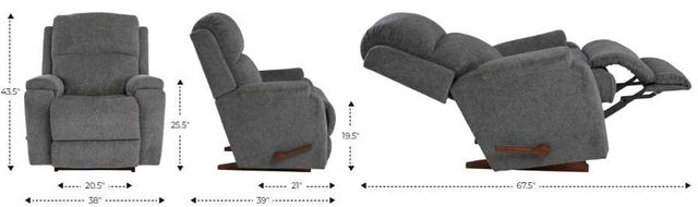 La-Z-Boy® Dorian Barley Manual Rocking Recliner-2