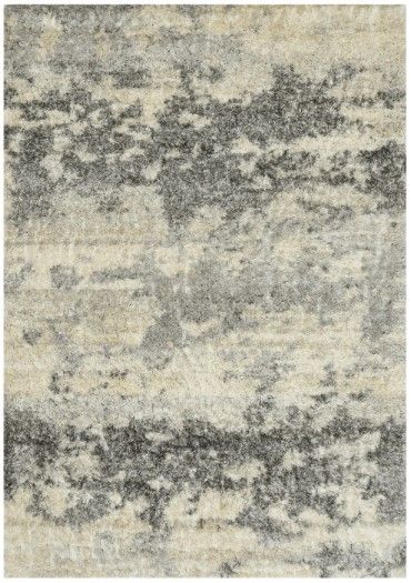 KAS Rugs Merino Ivory/Gray Silhouette 5'x8' Area Rug-0