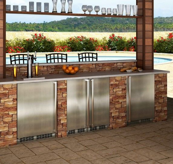Marvel 4.7 Cu. Ft. Stainless Steel Outdoor Freezer-2