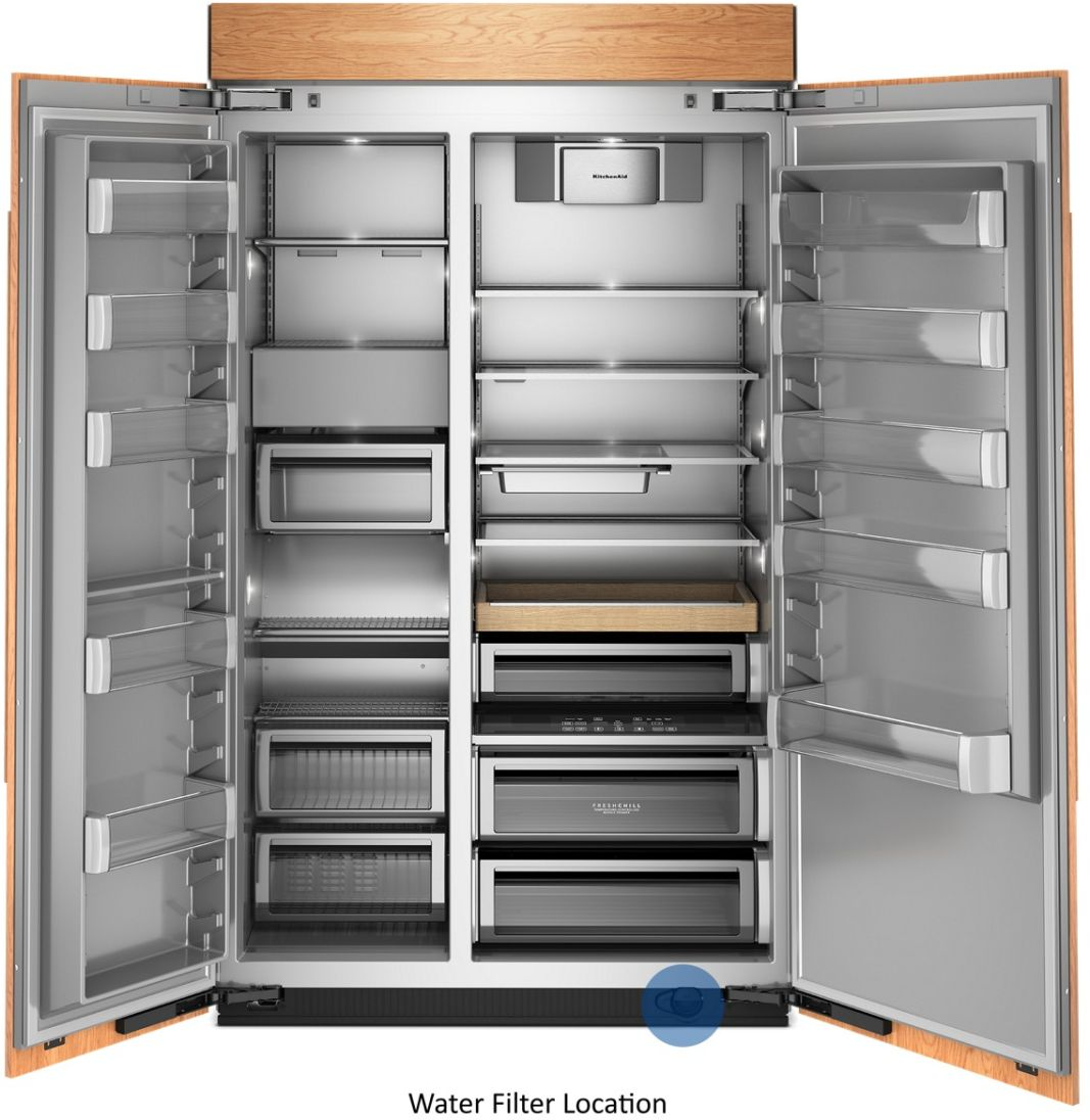 KitchenAid® 48” 30 Cu. Ft. Panel Ready Built-In Side-by-Side