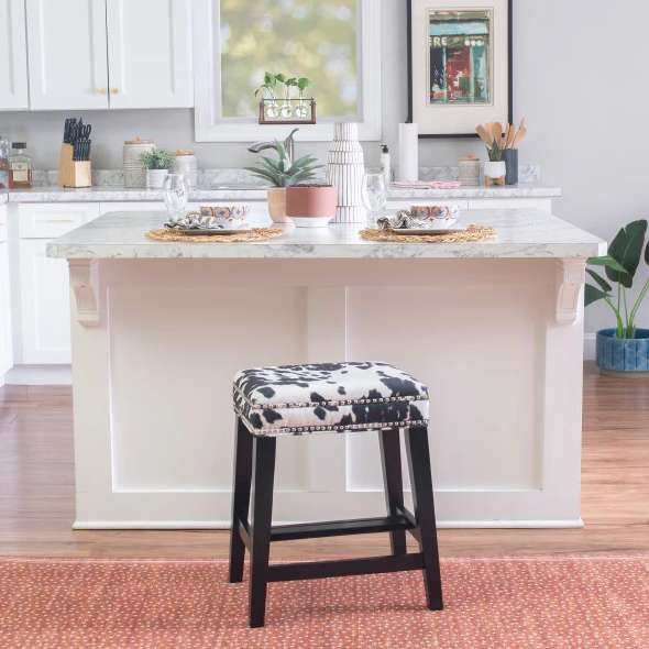 Linon Wyatt Black Counter Stool-1